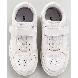 Pine Kids Velcro Closure Casual Shoes - White