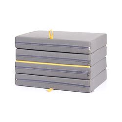 Pine Kids Classic Four Fold Sofa Cum Mattress - Grey