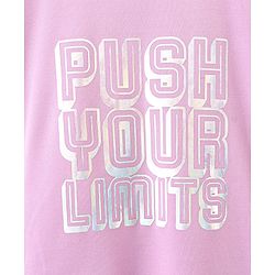 Pine Active Stretchable Half Sleeves T-shirt and Cycling Shorts Set Printed - Blue Pink