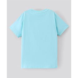 Pine kids Biowashed Peanut Collection Half Sleeves Tee Snoopy Print - Sky Blue