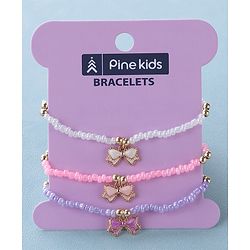Pine Kids Free Size Bracelets Pack of 3-  Multicolor