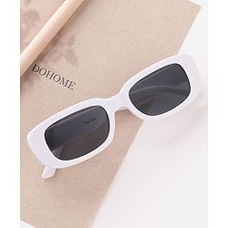 Pine Kids Free Size Rectangular Sunglasses - White