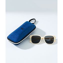 Pine Kids Sunglasses Leopard Print - Light Yellow