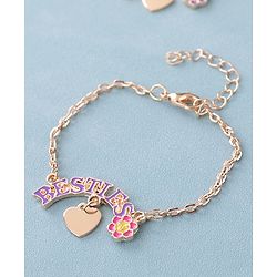 Pine Kids Free Size Bracelets Bestie Design Pack of 3- Multicolor