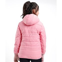 Pine Kids Full Sleeves Solid Padded Reversible Jacket with Hood & Travelling Pouch - Multicolour