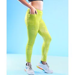 Pine Active Full Length Geometric Print Legging - Green