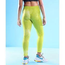 Pine Active Full Length Geometric Print Legging - Green