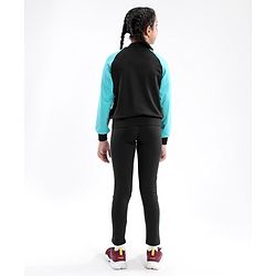 Pine Active High Stretch Breathable Sports Bra Jacket and Leggings 3 Pieces Set - Blue