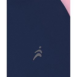 Pine Active High Stretch Breathable Sports Bra Jacket and Leggings 3 Pieces Set - Pink Blue