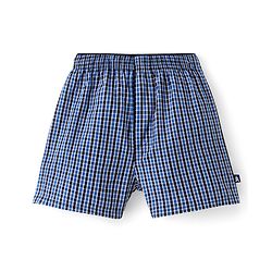Pine Kids Cotton Woven Above Knee Length Check Boxers Pack of 2 (Colour May Vary)
