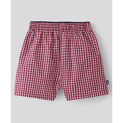 Pine Kids Cotton Woven Above Knee Length Check Boxers Pack of 2 (Colour May Vary)