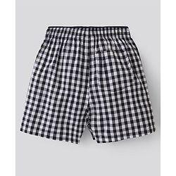 Pine Kids Cotton Woven Above Knee Length Check Boxers Pack of 2 (Colour May Vary)