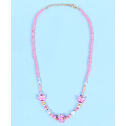 Pine Kids Free Size Necklace & Bracelet Set With Butterfly Detailing- Multicolor