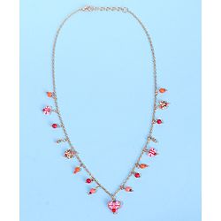 Pine Kids Free Size Necklace & Bracelet Set With Butterfly Detailing- Multicolor