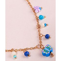 Pine Kids Free Size Necklace & Bracelet Set With Butterfly Detailing- Multicolor