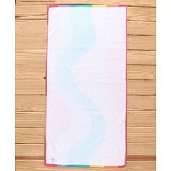 Pine Kids Towel Free Size Rainbow Print - Pink & Purple