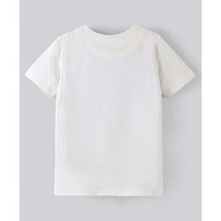Pine Kids 100% Cotton Knit Half Sleeves Bio Washed T-Shirt Snoopy Collection - White