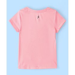 Pine Active Skin Friendly & Breathable Half Sleeves Sportswear T-Shirt -Pink