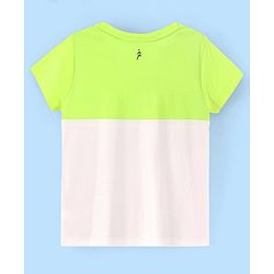Pine Active Skin Friendly & Breathable Half Sleeves Sportswear T-Shirt - Green & White