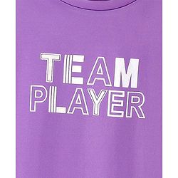 Pine Active Skin Friendly & Breathable Half Sleeves Sportswear T-Shirt - Purple