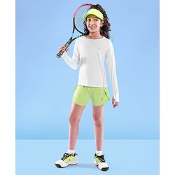 Pine Active Skin Friendly & Breathable Full Sleeves Sportswear T-Shirt - White
