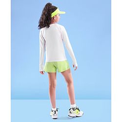 Pine Active Skin Friendly & Breathable Full Sleeves Sportswear T-Shirt - White