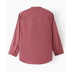 Pine Kids Soft Hand Feel Cotton Twill Full Sleeves Solid Shirt - Pink