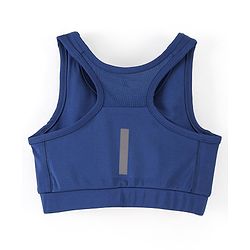 Pine Active Sleeveless Stretchable Sports Bra Solid Colour - Blue