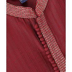 Pine Kids Full Sleeves Pintuck Kurta Pyjama Set Striped Design - Red