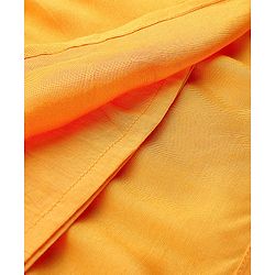Pine Kids 100% Viscose Half Sleeves Kurta and Salwar Set with Duppata Motif Embroidery - Mustard