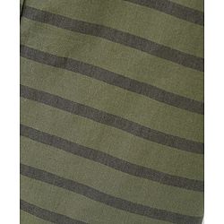 Pine Kids 100% Cotton Full Sleeve Turn Up Single Pocket Striped Shirt - Green