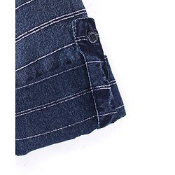 Pine Kids Denim Cotton Soft Hand Feel Full Sleeves Striped Shirt - Blue