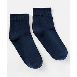 Pine Kids Anti Microbial Biowashed Regular Length Socks Pack Of 3 - Navy Peony
