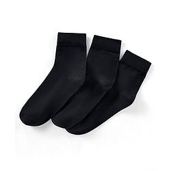 Pine Kids Anti Microbial Bio Washed Regular Length Socks Pack Of 3 - Black