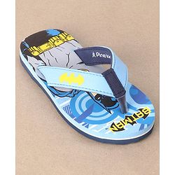 Pine Kids Flip Flops Batman Print - Blue
