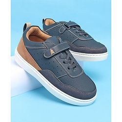 Pine Kids Casual Shoes with Velcro Closure - Navy Blue