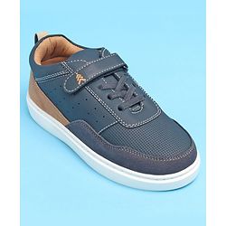 Pine Kids Casual Shoes with Velcro Closure - Navy Blue