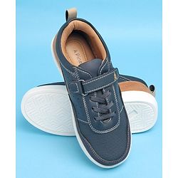 Pine Kids Casual Shoes with Velcro Closure - Navy Blue