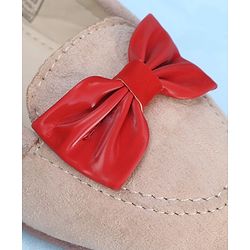 Pine Kids Bellies With Bow Applique - Cream