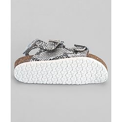 Pine Kids Sandals with Velcro & Buckle Closure - Silver