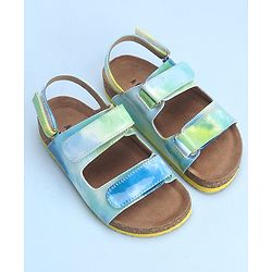 Pine Kids Sandals with Velcro Closure - Blue