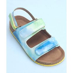 Pine Kids Sandals with Velcro Closure - Blue