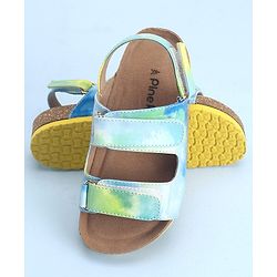 Pine Kids Sandals with Velcro Closure - Blue