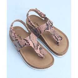 Pine Kids Casual Wear Sandals with Velcro Belt Closure - Light Pink