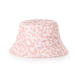 Pine Kids Cotton Bucket Cap Digital Print Pink - Diameter  22.5 cm