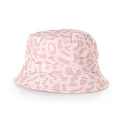 Pine Kids Cotton Bucket Cap Digital Print Pink - Diameter  22.5 cm