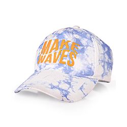 Pine Kids Tie Dye Cotton Baseball Cap Text Print Multicolor - Diameter 16.5 cm