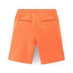Pine Kids Cotton Knit Knee Length Shorts Move Print - Orange