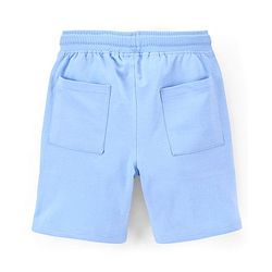 Pine Kids 100% Cotton Knit Above Knee Length Bio Washed Shorts Text Print - Dutch Canal