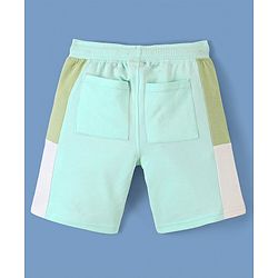 Pine Kids 100% Cotton Knit Knee Length Cut & Sew Short with Zipper - Sea Blue